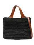 IBELIV Nosy straw tote bag - Black