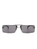 Ferragamo rectangle-frame sunglasses - Silver