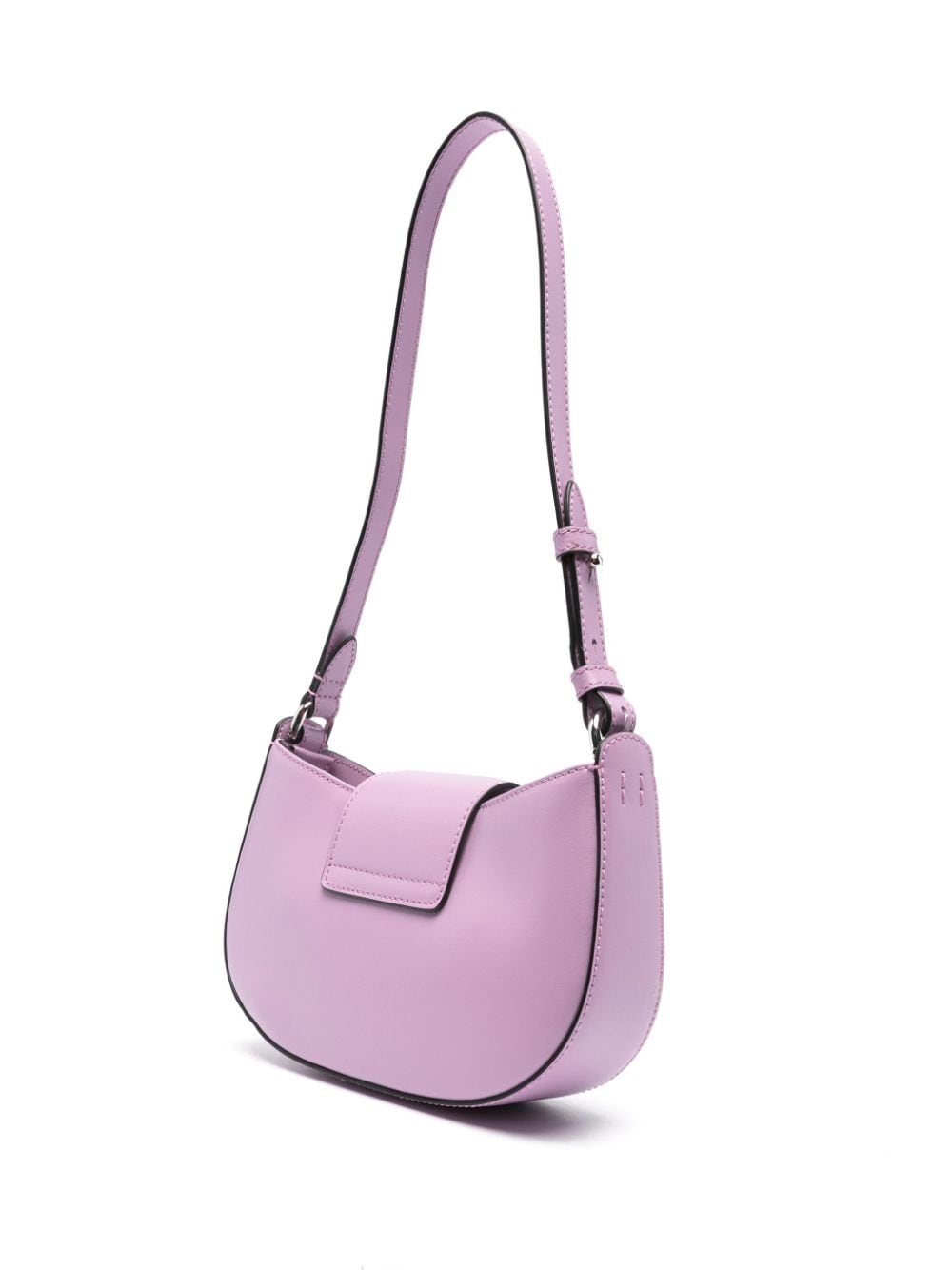 Shop Hogan H-bag Leather Shoulder Bag In Purple