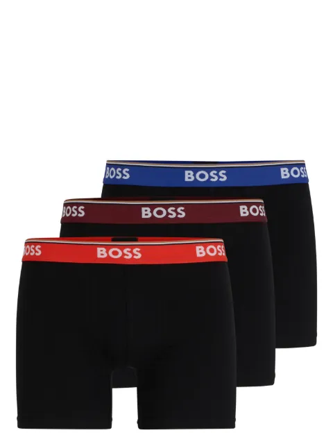 BOSS Kit 3 cuecas boxer com logo