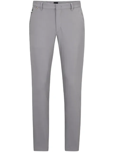 BOSS Calça cenoura de algodão misto