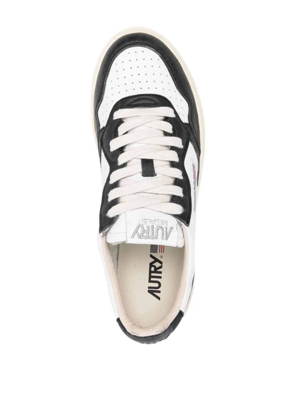 Autry Medalist Leather Low-top Sneakers In White