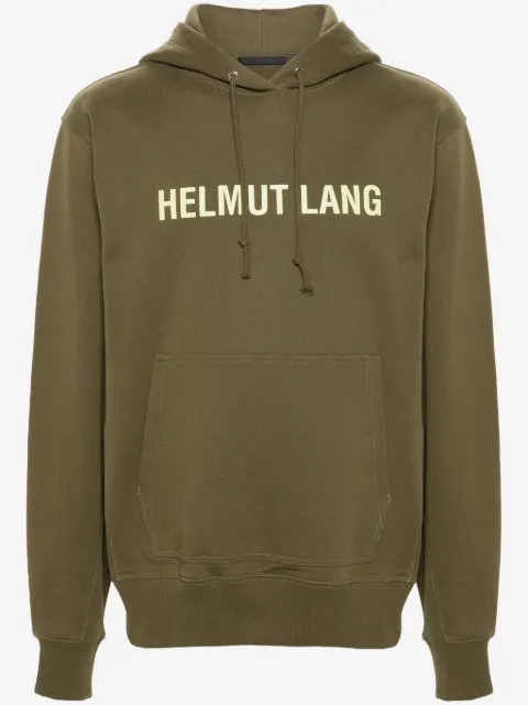 Helmut Lang logo-print cotton hoodie