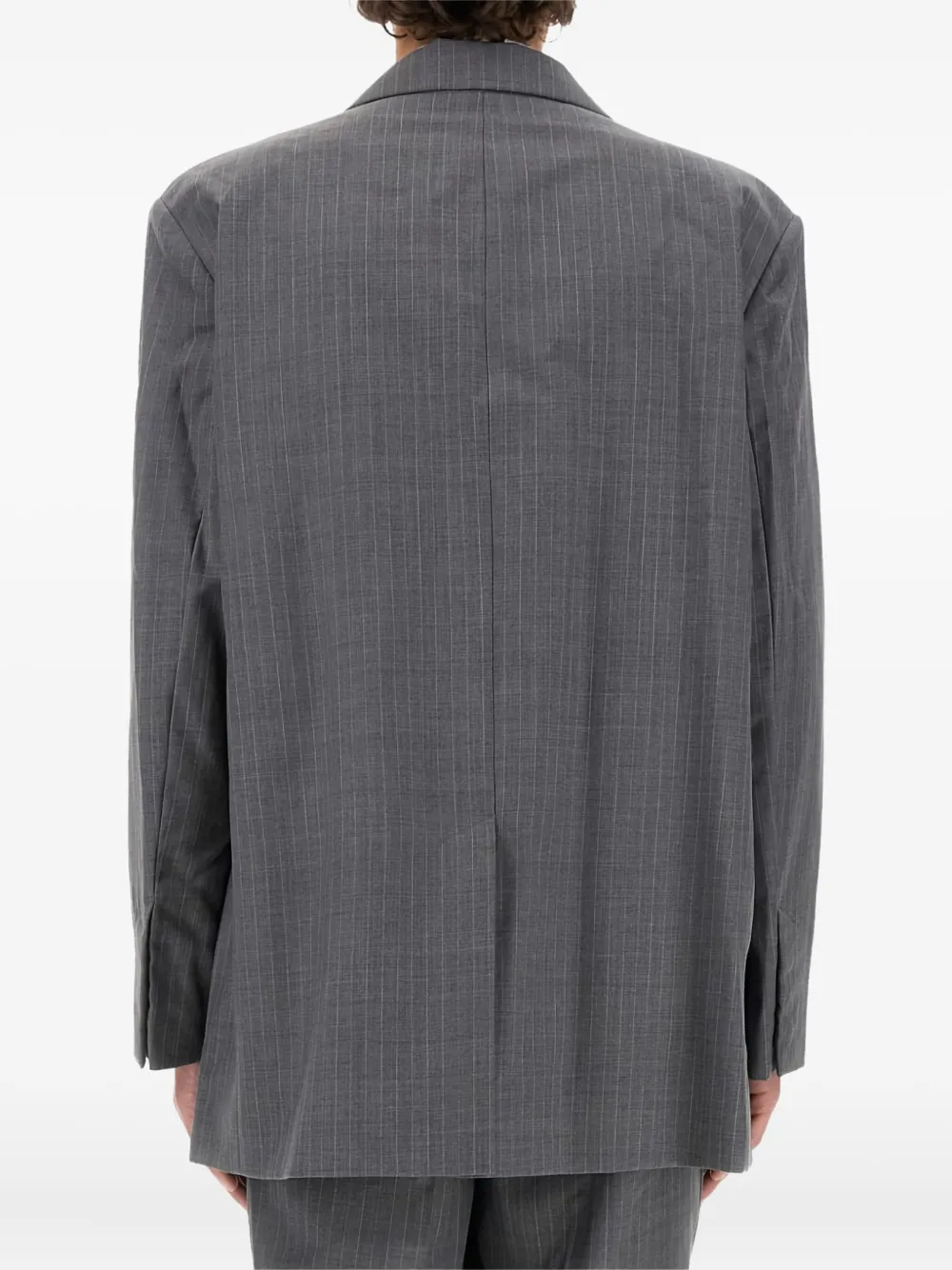 Helmut Lang welt pocket blazer Grijs