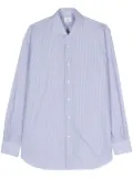 Mazzarelli geometric-pattern shirt - Blue
