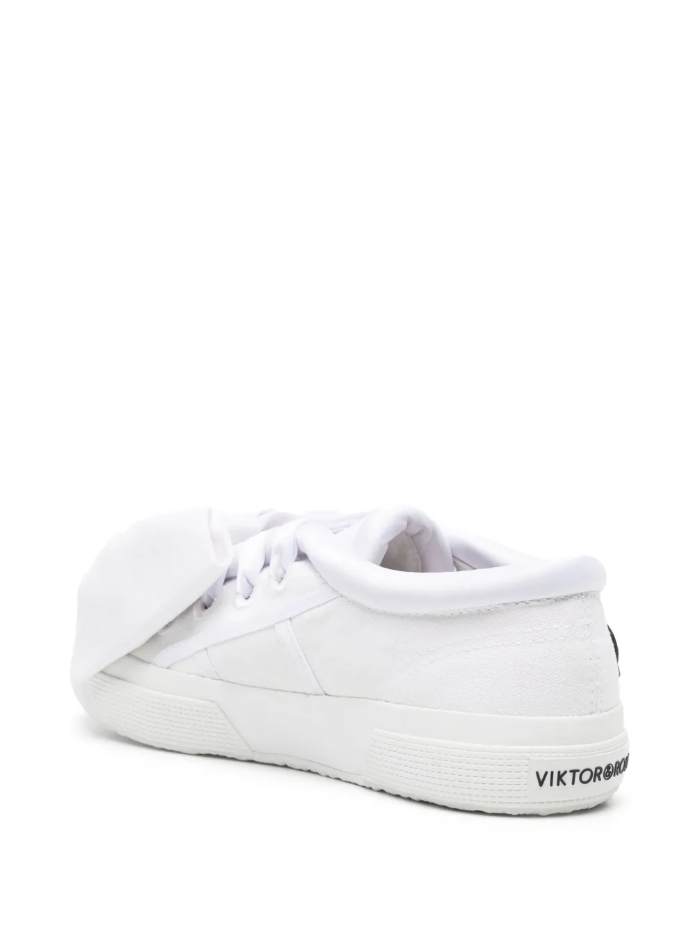 Shop Viktor & Rolf X Superga Bow-detail Sneakers In White