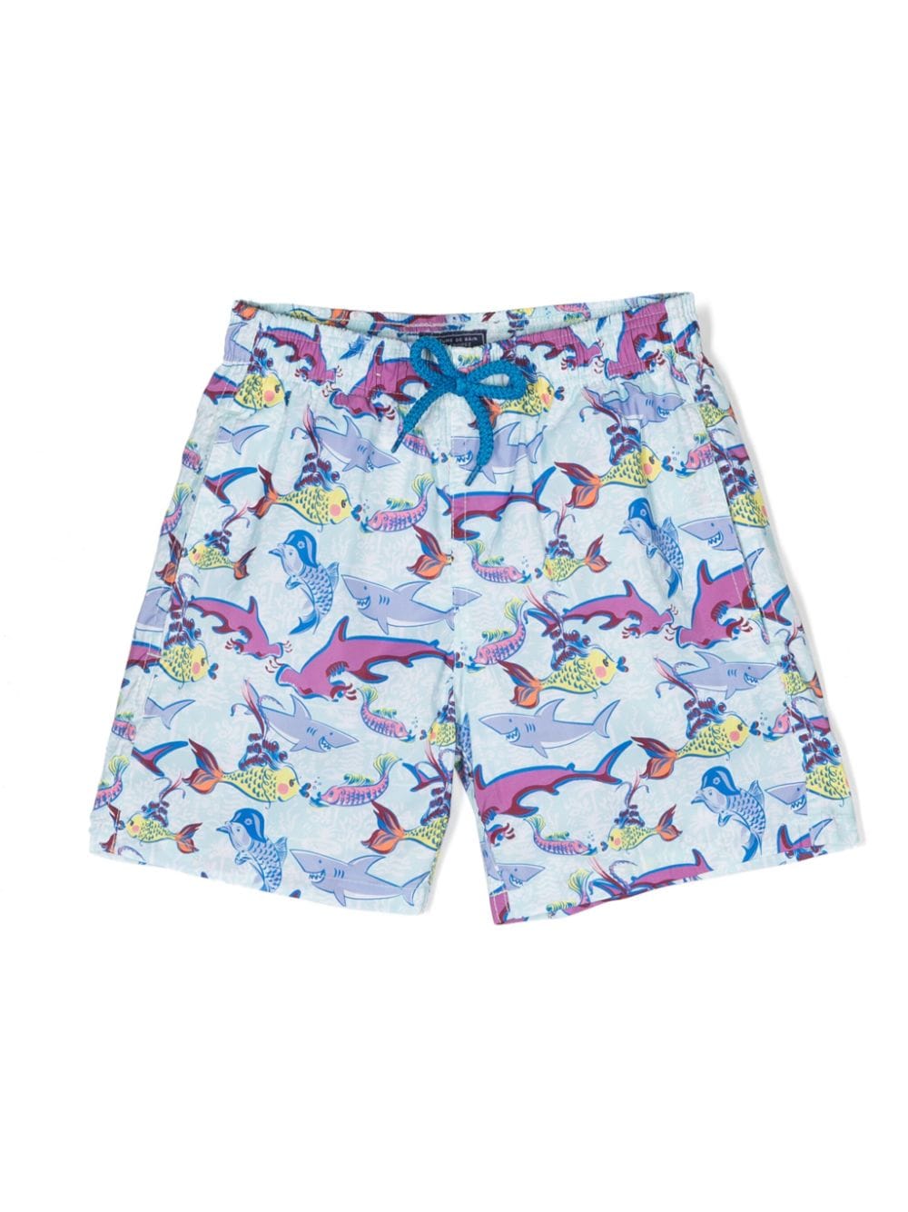 Image 1 of Vilebrequin Kids fish-print swimming shorts