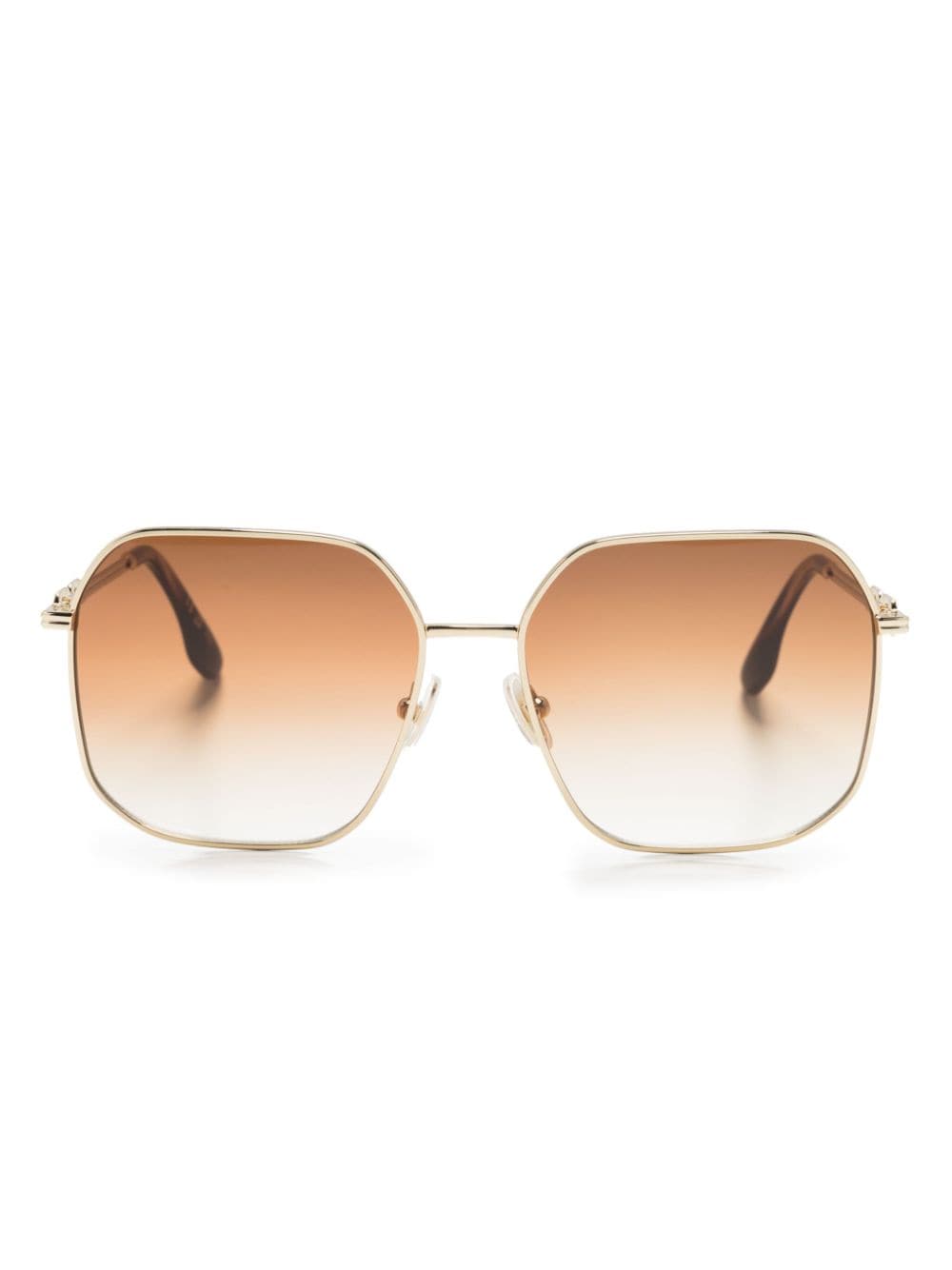 Victoria Beckham Square-frame Sunglasses In Gold