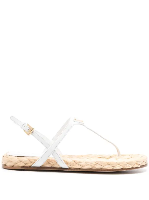 Prada  triangle-logo slingback espadrilles