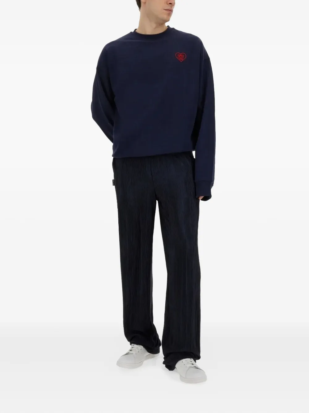 Family First pleated sweatpants - Blauw