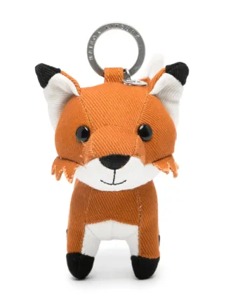 MAISON KITSUNÉ フォックス型キーホルダー Maison Kitsuné フォックスモチーフ キーホルダー | ブラウン