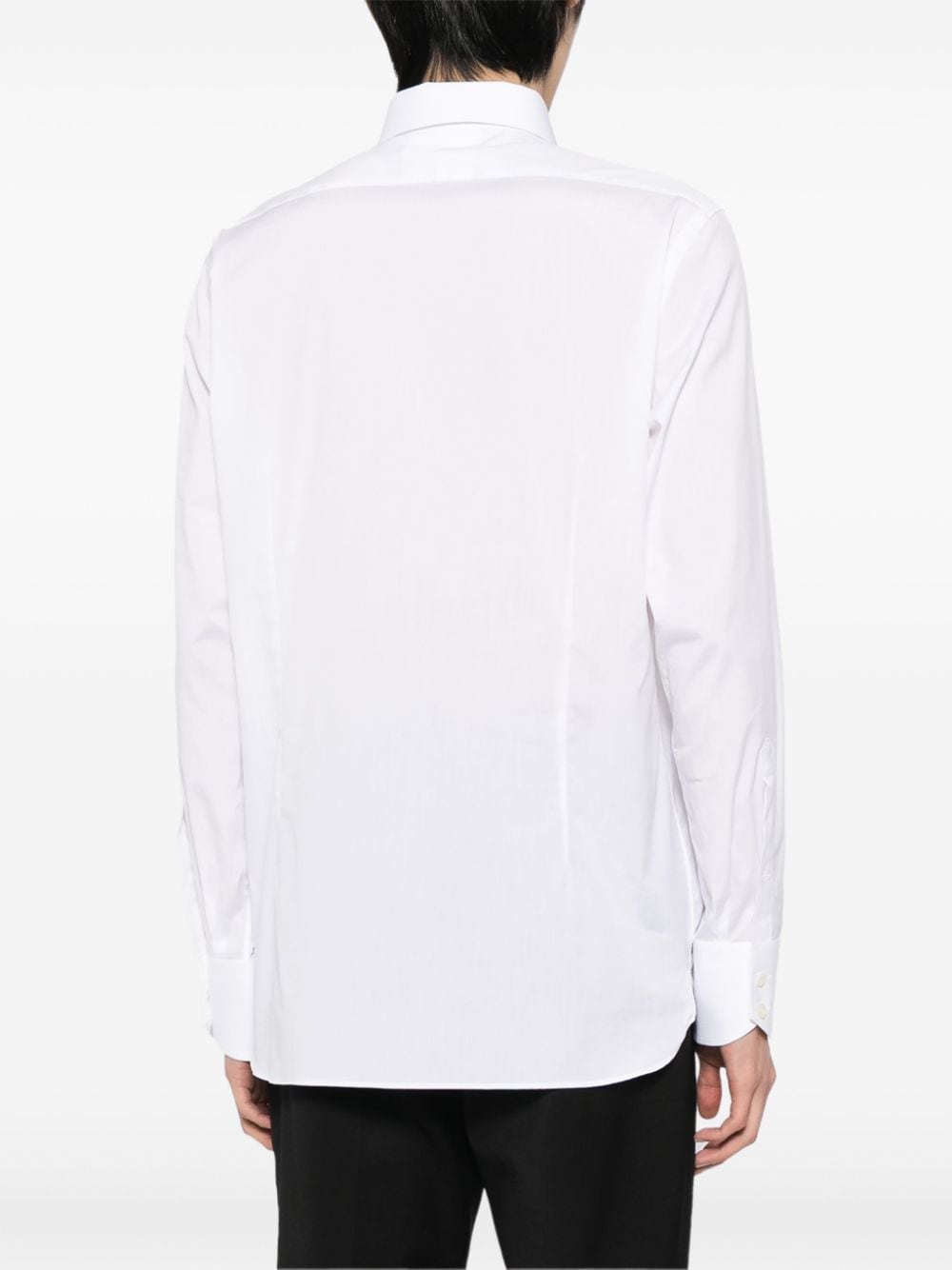 Shop Tom Ford Spread-collar Cotton Shirt In White