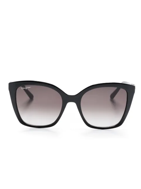 Ferragamo Gancini-embellished oversized-frame sunglasses