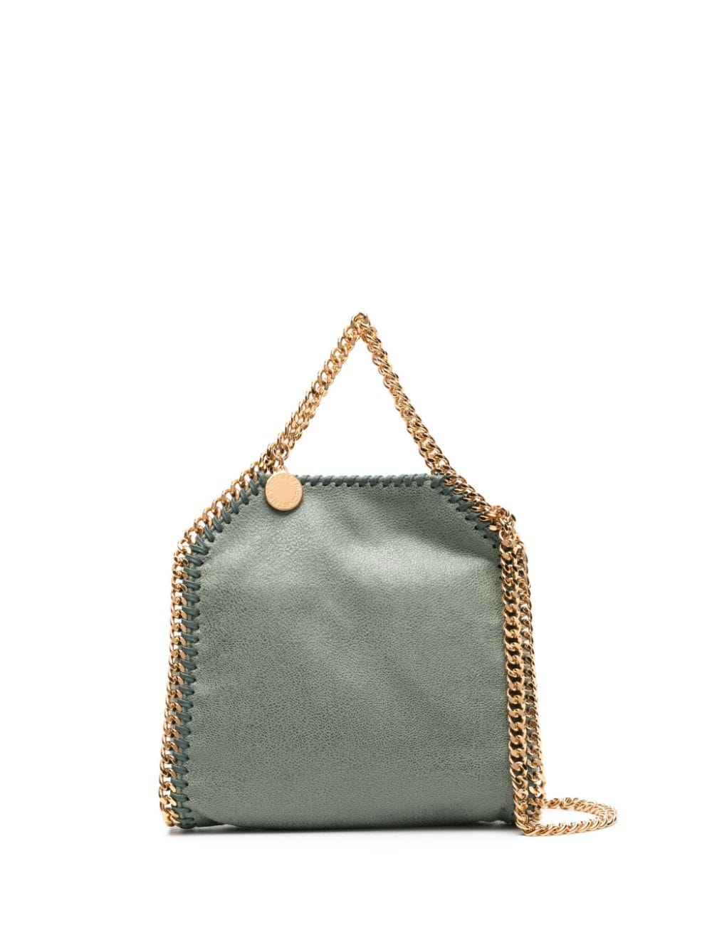 Shop Stella Mccartney Mini Falabella Tote Bag In Green