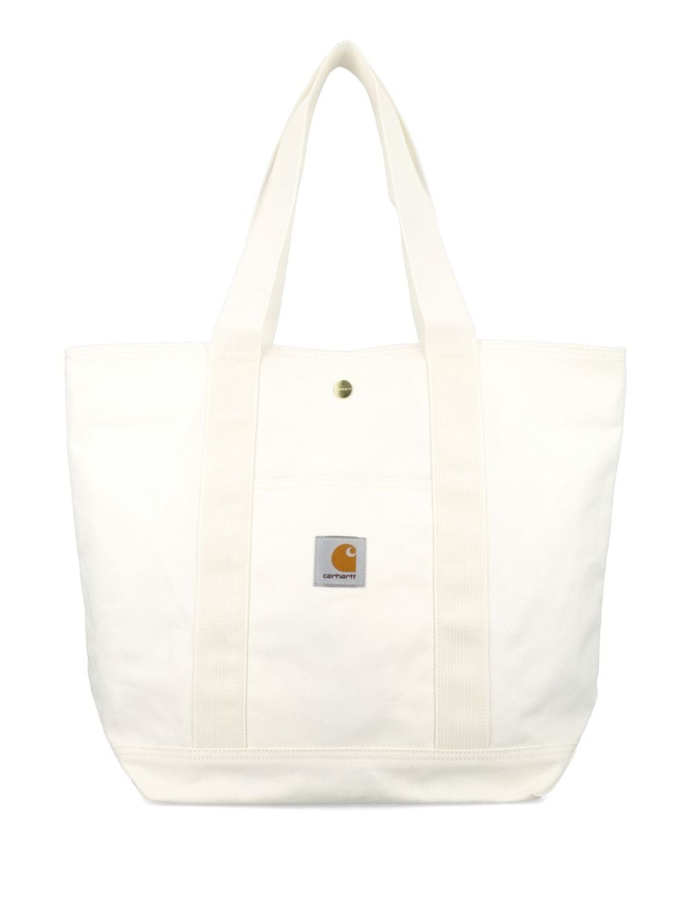 Carhartt Logo-patch Canvas Tote Bag In White