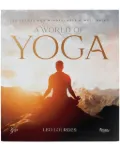 Rizzoli A World of Yoga by Leo Lourdes hardcover book - Orange