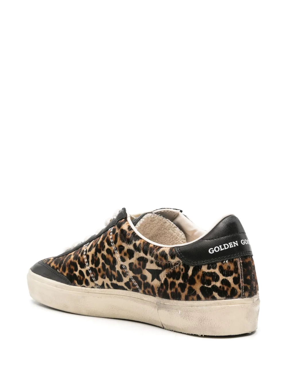 Golden Goose Soul Star cheetah-pattern sneakers Brown