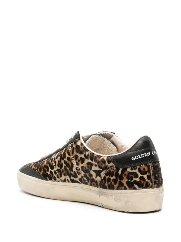 Golden Goose Soul Star cheetah-pattern Sneakers | Brown