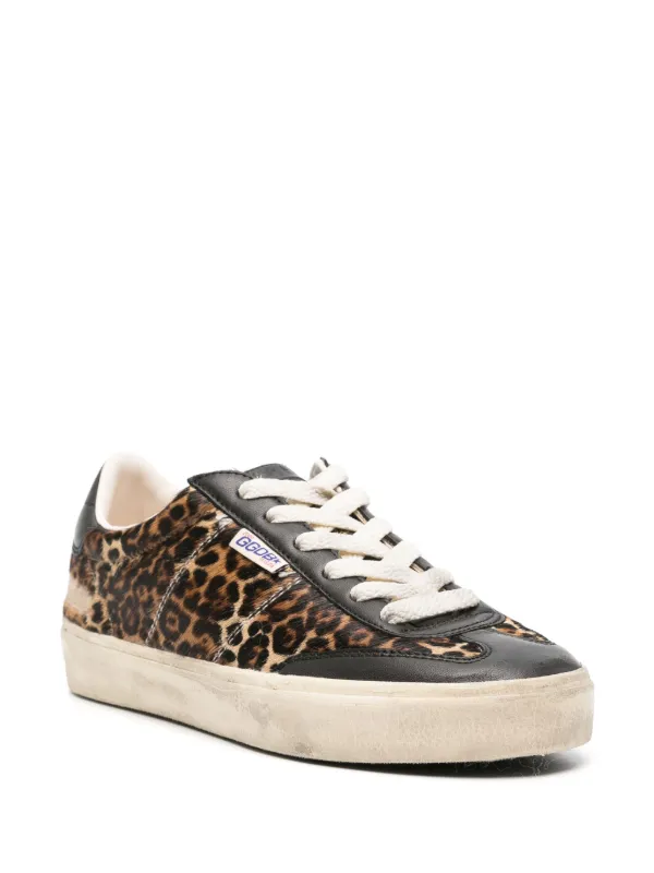 Golden Goose Soul Star cheetah-pattern Sneakers | Brown