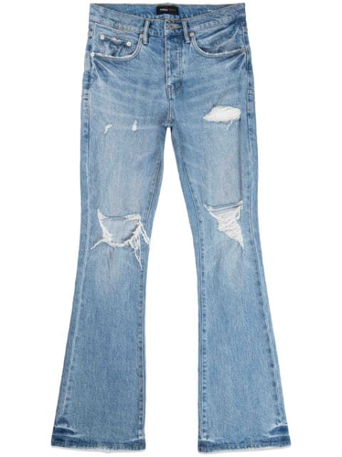 Purple Brand distressed bootcut jeans
