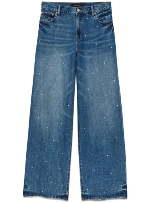 Purple Brand カットアウト フレアジーンズ | ブルー | FARFETCH JP