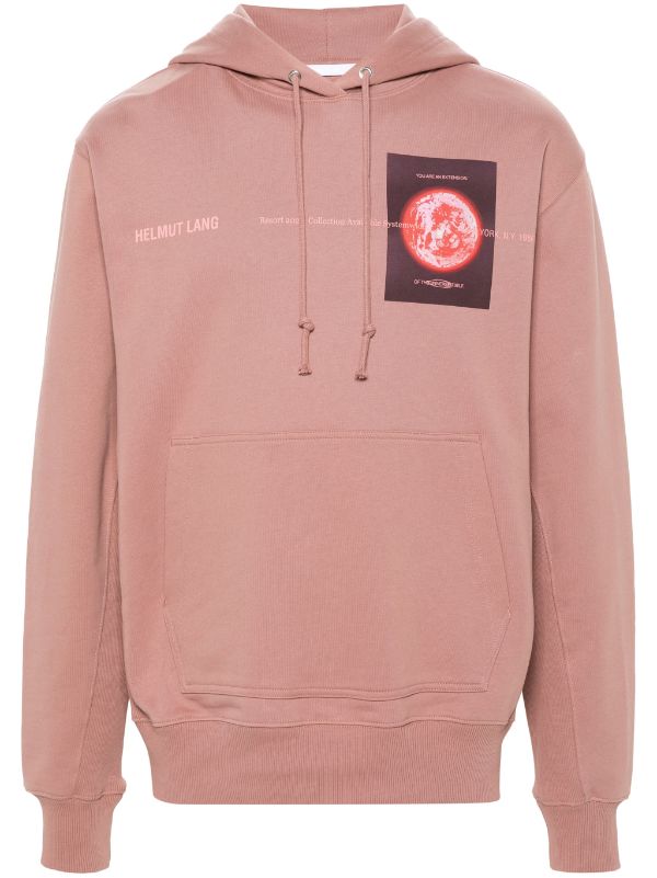 Helmut lang hot sale pink hoodie