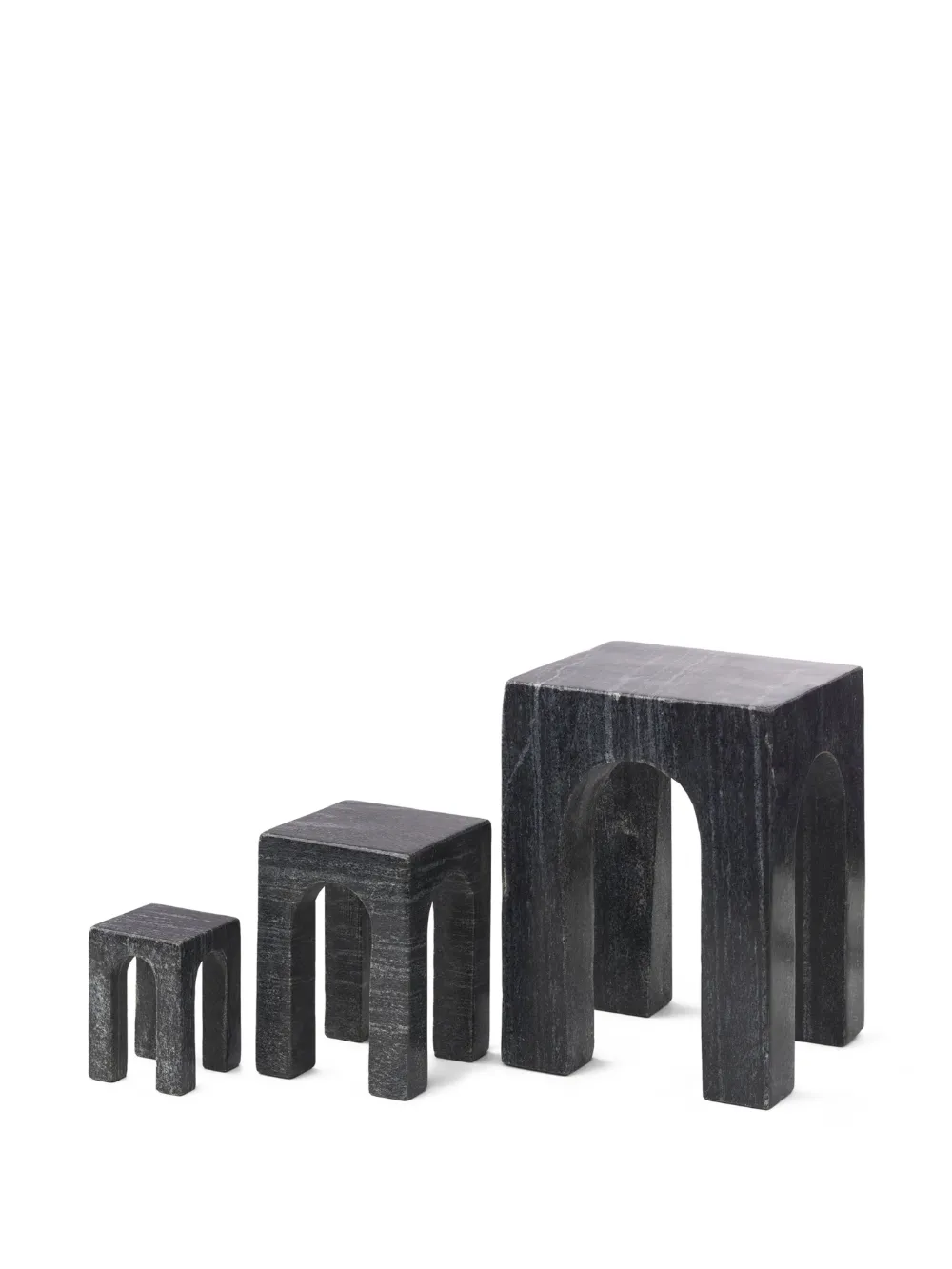  Gejst Arkis Bookends (set Of Three) - Black 