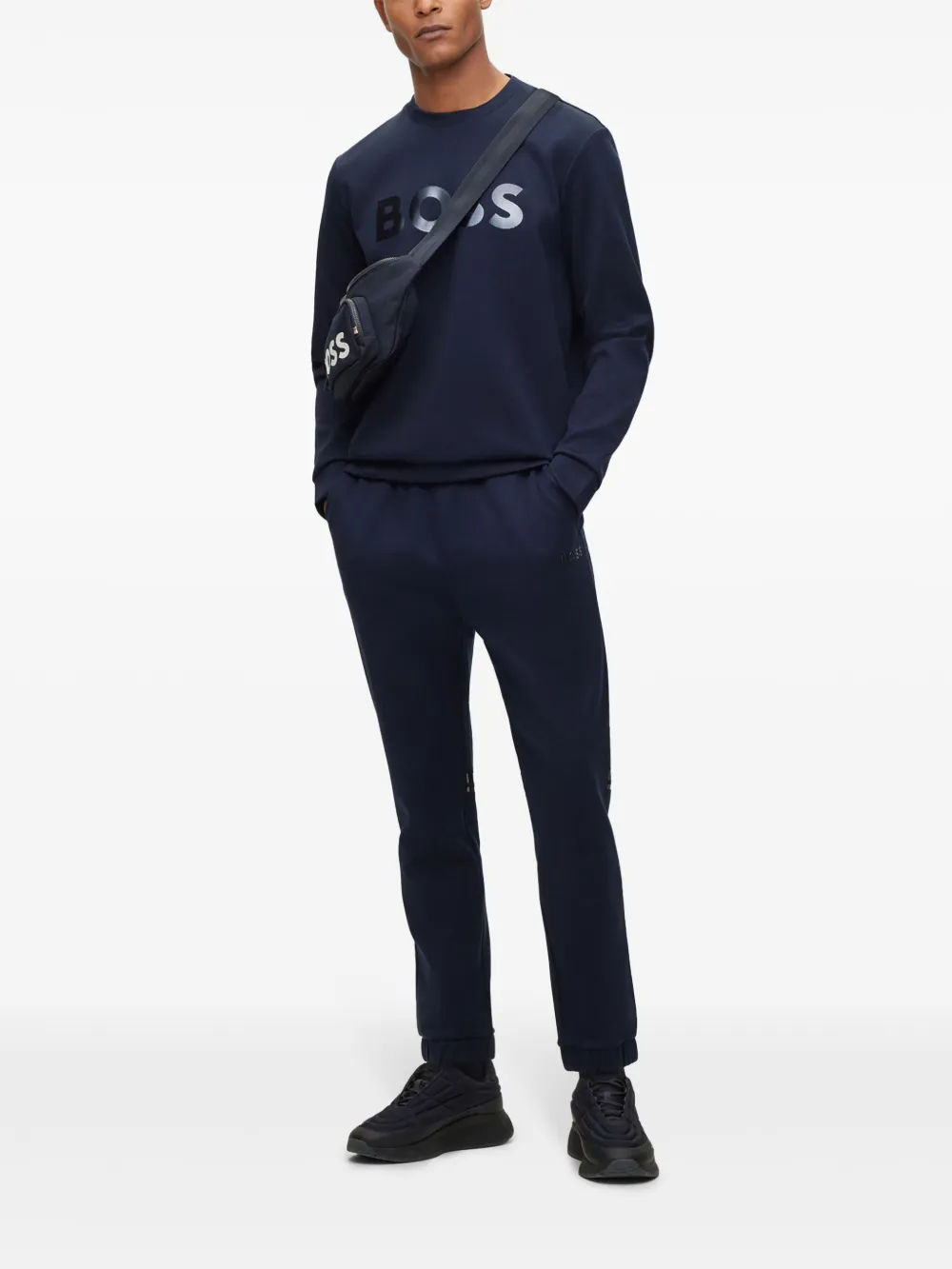 BOSS Calça com aplicação de logo | Calça esportiva | Image 2