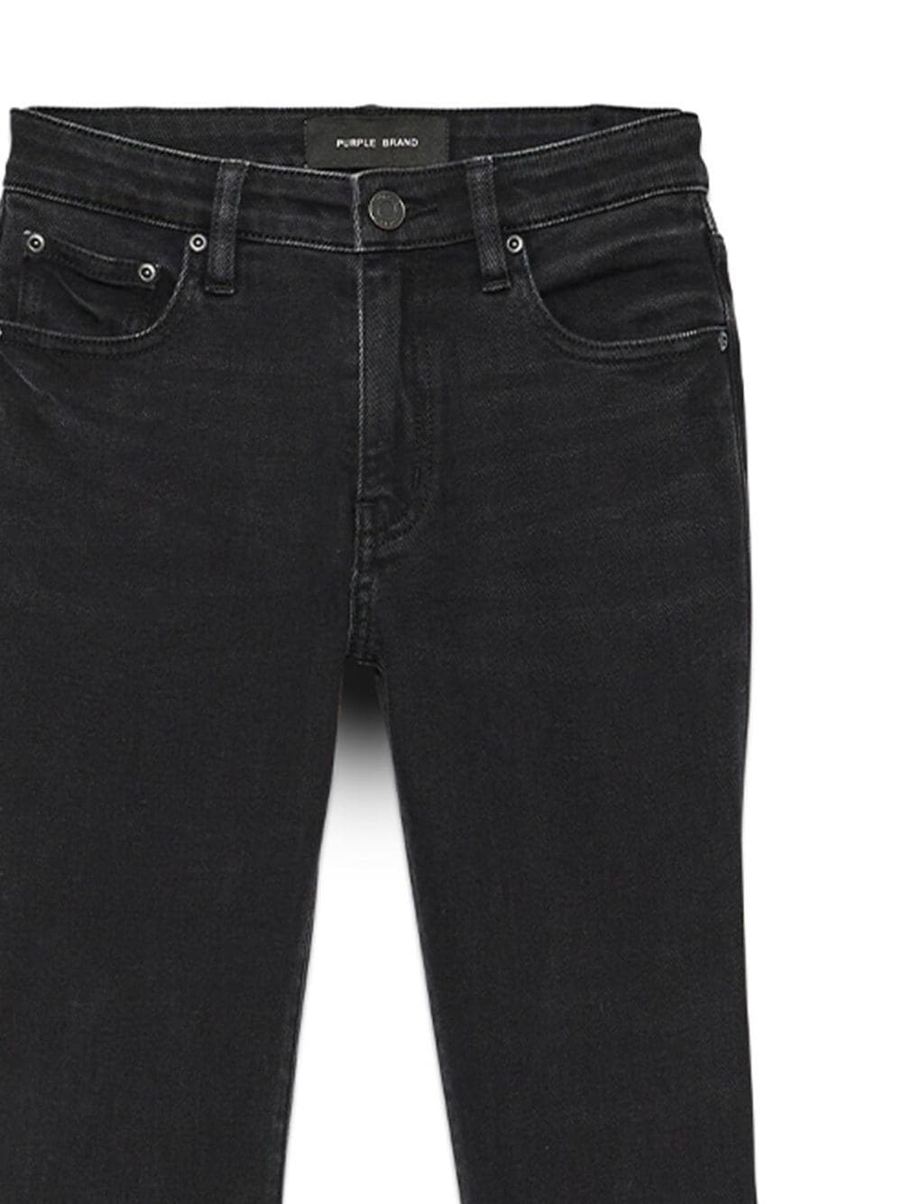 Purple Brand Mid waist bootcut jeans Zwart