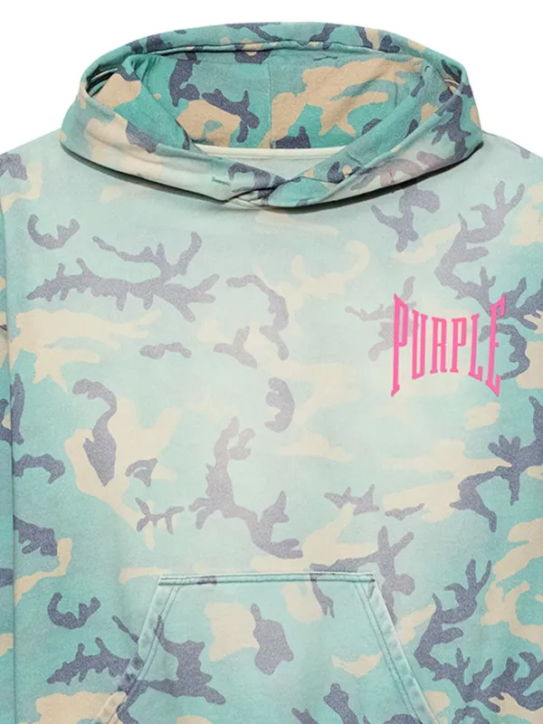 Purple Brand カモフラージュ パーカー | ブルー | FARFETCH JP