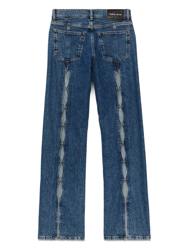 Purple Brand cut-out Flared Jeans | Blue | FARFETCH ID