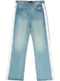 Purple Brand stud-embellished straight-leg jeans - Blue