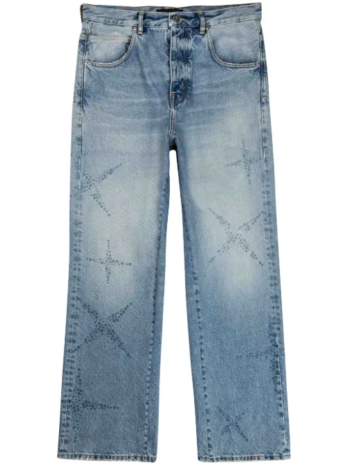 Jean droit à ornements strassés - Purple Brand - Modalova