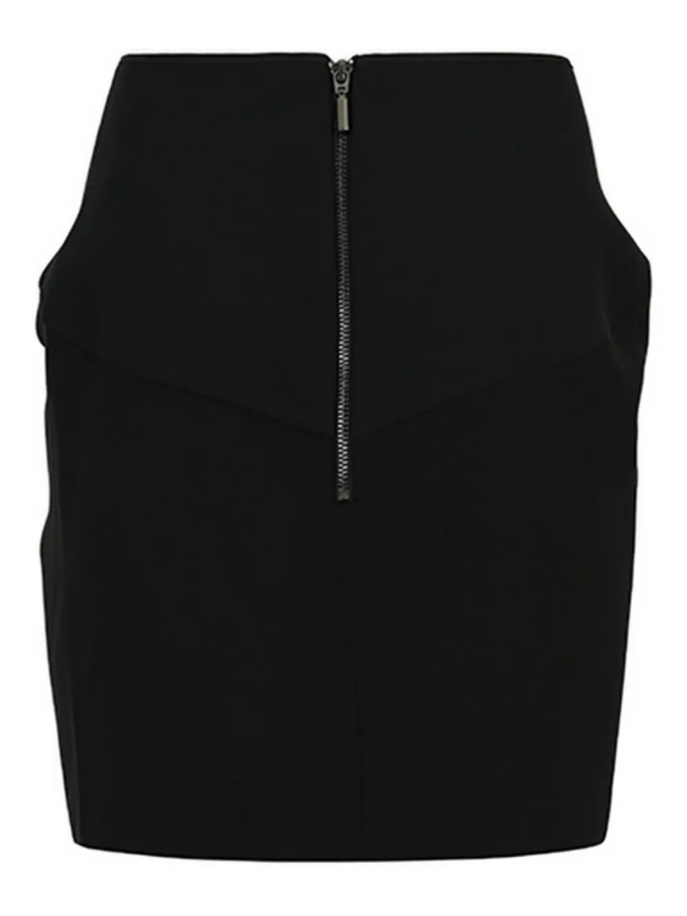 Maticevski asymmetric zip-up mini skirt - Zwart