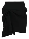 Maticevski asymmetric zip-up mini skirt - Black