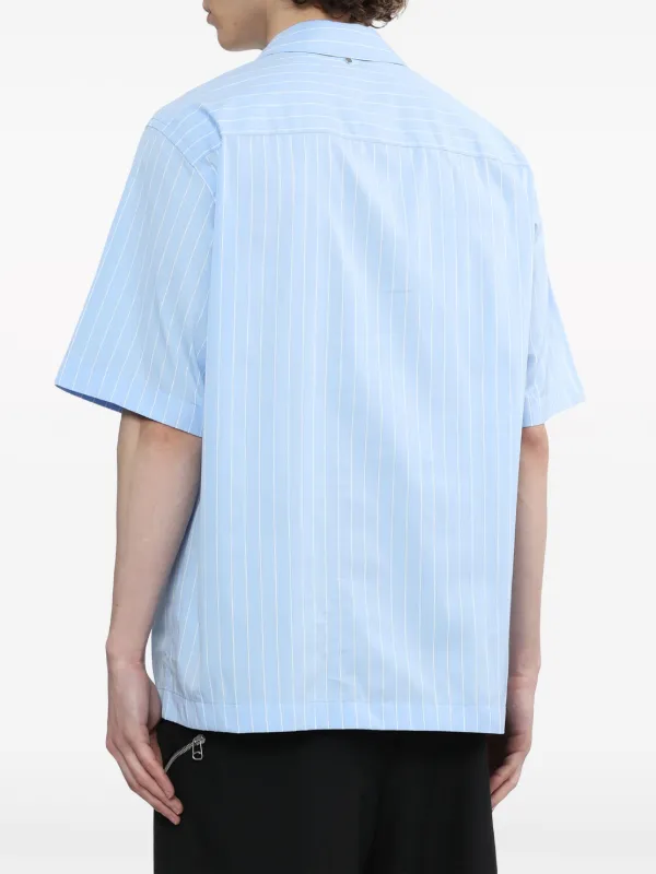 OAMC ストライプシャツ Mサイズ OAMC(オーエーエムシー) 20SS ロゴパッチストライプシャツ