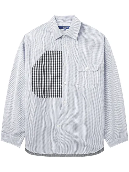 Chemise en coton à empiècements contrastants - Junya Watanabe MAN - Modalova