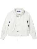 Junya Watanabe MAN concealed-hood windbreaker jacket - White