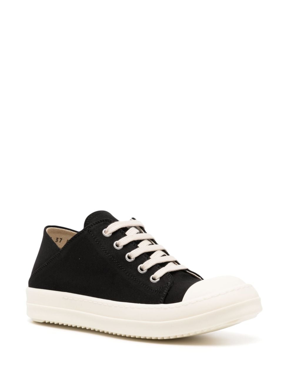 Rick Owens DRKSHDW contrasting-toe cotton sneakers Black