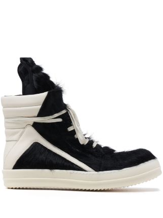 Rick Owens Geo-Basket ハイカットスニーカー | ブラック | FARFETCH JP