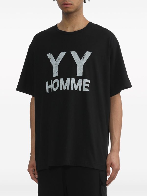 Yohji Yamamoto logo-print Cotton T-shirt - Farfetch