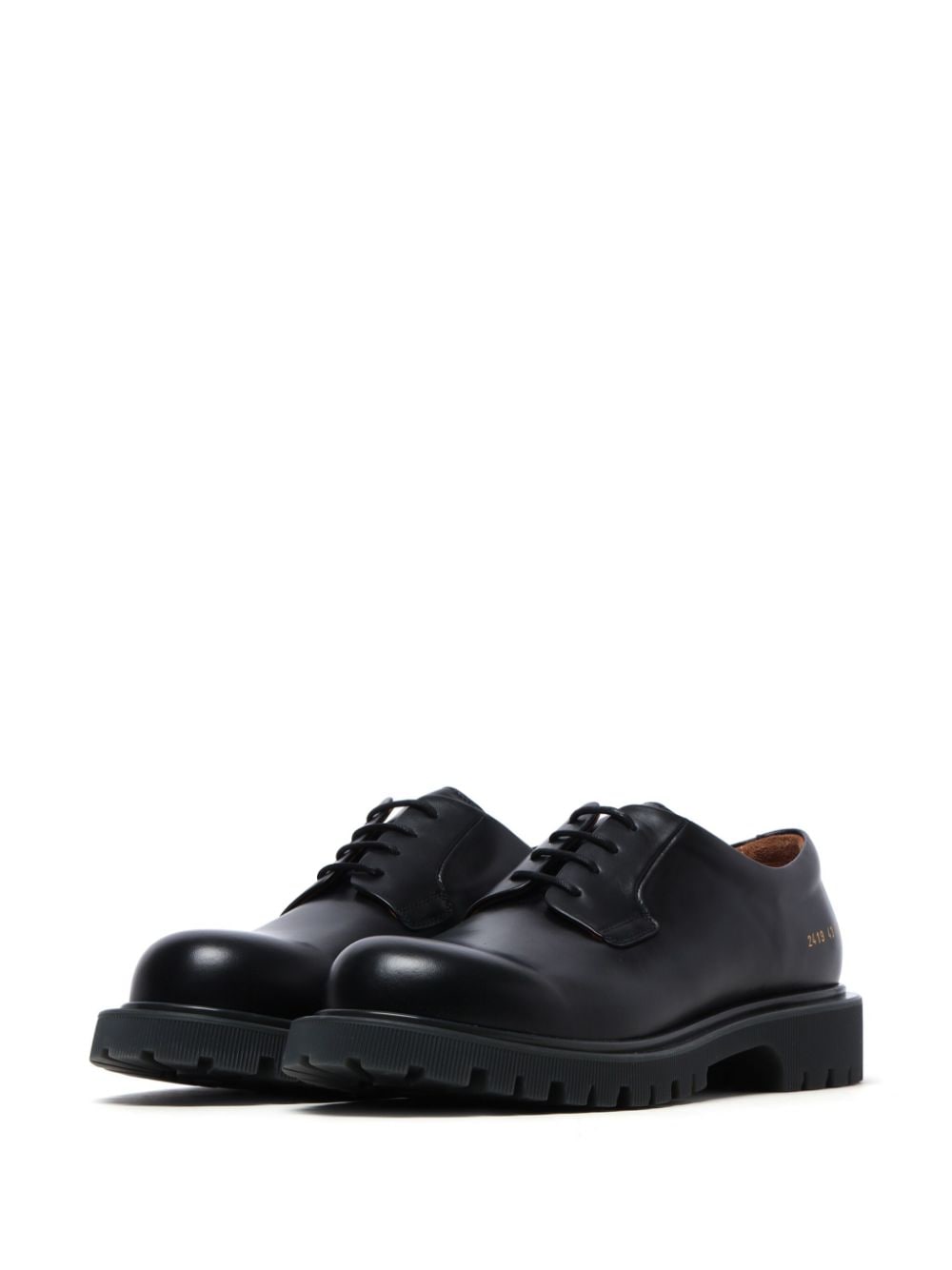 Common Projects Leren derby schoenen - Zwart