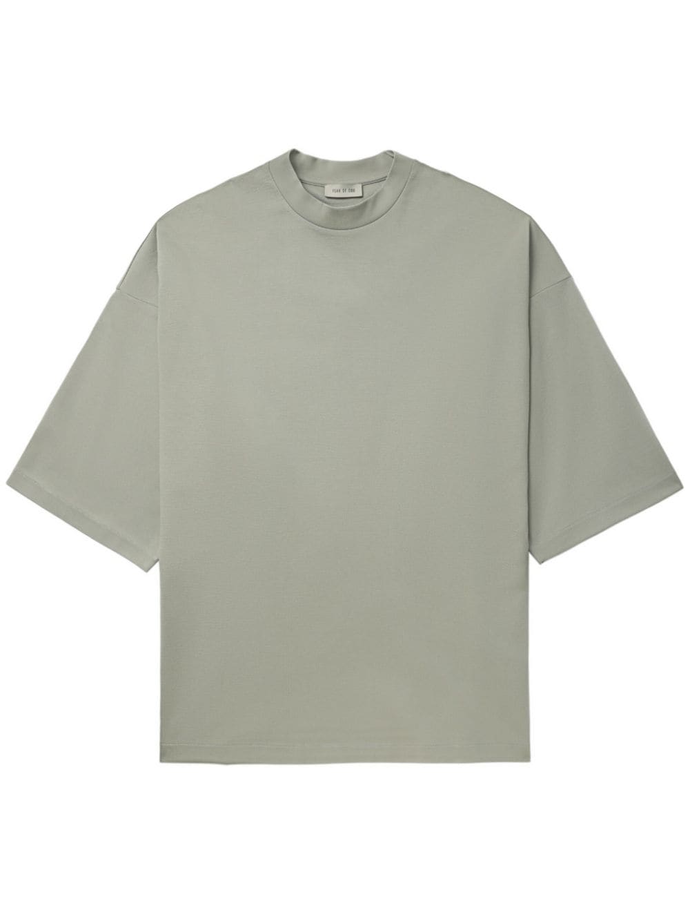 Fear Of God Embroidered Drop-shoulder T-shirt In Green