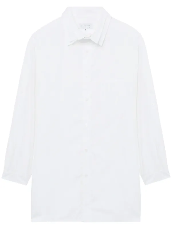 FLORAL PRINT LOOSE-FIT REGULAR COLLAR SHIRT(M Blue): S'YTE