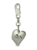 Parts of Four Jazz's Solid Heart keyring - Silver