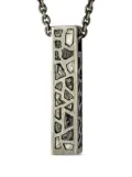 Parts of Four Cuboid diamond pendant necklace - Silver