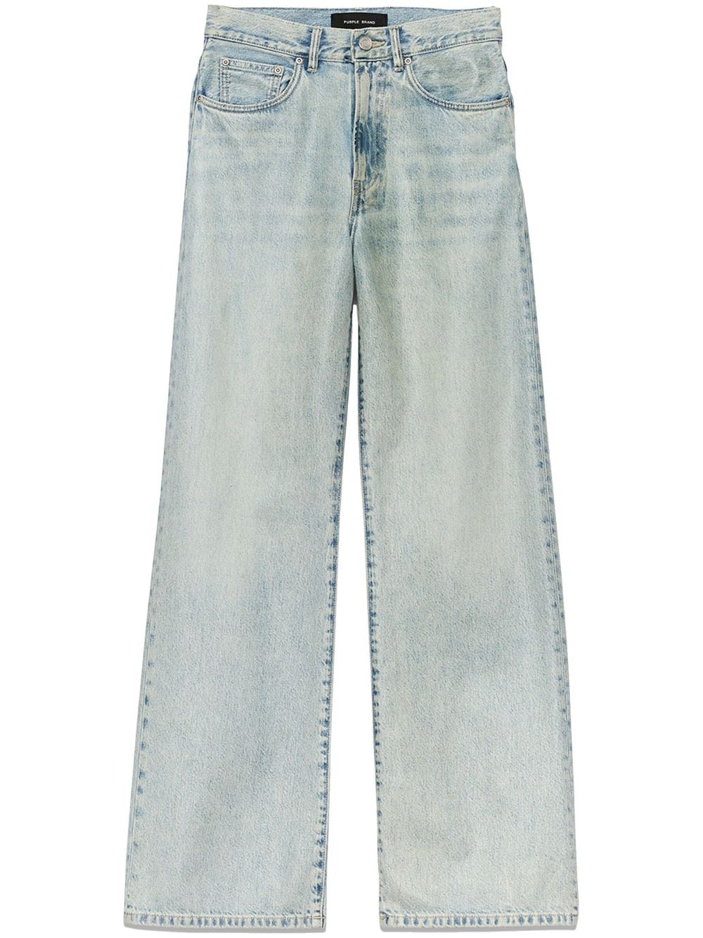 low-rise wide-leg jeans