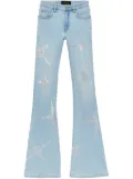 Purple Brand rhinestone-embellished bootcut jeans - Blue