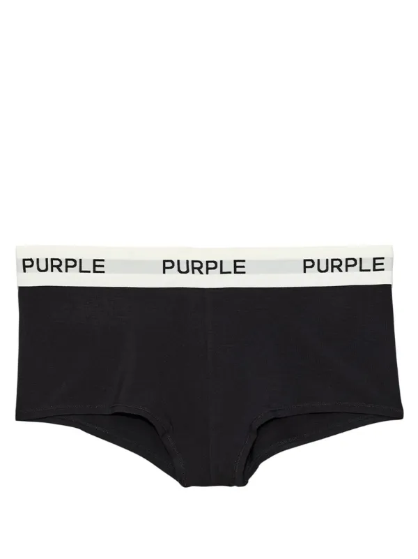 Purple Brand ロゴテープ ショーツ | ブラック | FARFETCH JP