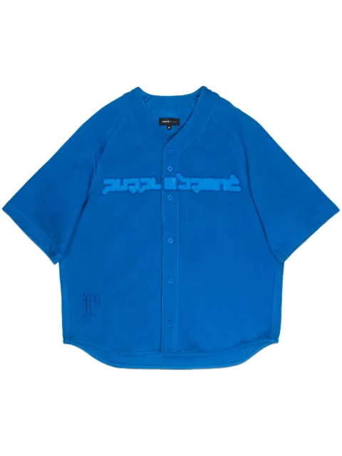 Purple Brand logo-print cotton shirt